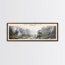 Jim Jim Falls COUNTRY Travel Poster Print, Framed Canvas Print, COUNTRY Travel Art, Wood Framed Art, Wall Hanging, Home Decor