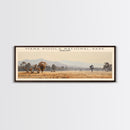 Mana Pools National Park COUNTRY Travel Poster Print, Framed Canvas Print, COUNTRY Travel Art, Wood Framed Art, Wall Hanging, Home Decor