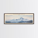 Mount Elbrus COUNTRY | Framed Travel Poster Canvas Print | Trendy Wall Art | Watercolor Painting | Living Room Art | Unique Art