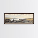 The Pembrokeshire Coast Travel Poster Print, Framed Canvas Print, COUNTRY Travel Art, Wood Framed Art, Wall Hanging, Home Decor