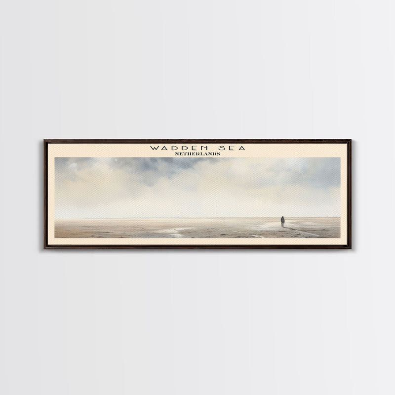 Wadden Sea Travel Poster Print, Framed Canvas Wall Art, Metal Wall Art, COUNTRY art, Gift For Him, Travel Wall Art, Travel Lover Gift