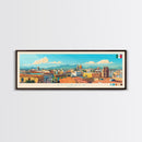 Apodaca, Mexico Panoramic Travel Poster Canvas Print, Apodaca, Mexico Painting, Mexico Art, Apodaca Panoramic Travel Art, Travel Painting
