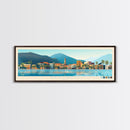 Bailundo, Angola Panoramic Travel Poster Canvas Print, Bailundo, Angola Painting, Angola Art, Bailundo Panoramic Travel Art, Travel Painting