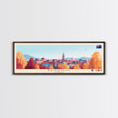 Panoramic Travel Poster Bendigo, Australia Canvas Print, Bendigo, Australia Painting, Australia Art, Bendigo Travel Art, Guest Room Painting