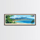 Panoramic Travel Poster Cairns, Australia Canvas Print, Cairns, Australia Painting, Australia Art, Cairns Travel Art, Guest Room Painting