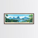 Campinas, Brazil Travel Poster Panoramic Canvas Print, Campinas, Brazil Painting, Brazil Art, Campinas Travel Art, Guest Room Painting