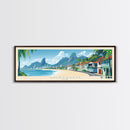 Contagem, Brazil Panoramic Travel Poster Canvas Print, Contagem, Brazil Painting, Brazil Art, Contagem Travel Art, Guest Room Painting