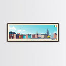 Dundalk, Ireland Travel Poster Panoramic Canvas Print, Dundalk, Ireland Painting, Ireland Art, Dundalk Travel Art, Guest Room Painting