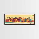Panoramic Travel Poster Kaolack, Senegal Canvas Print, Kaolack, Senegal Painting, Senegal Art, Kaolack Travel Art, Guest Room Painting