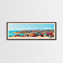 Panoramic Travel Poster Kuito, Angola Canvas Print, Kuito, Angola Painting, Angola Art, Kuito Travel Art, Guest Room Painting