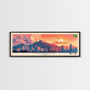 Londrina, Brazil Panoramic Travel Poster Canvas Print, Londrina, Brazil Painting, Brazil Art, Londrina Travel Art, Guest Room Painting