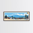 Mokolo, Cameroon Panoramic Travel Poster Canvas Print, Mokolo, Cameroon Painting, Cameroon Art, Mokolo Travel Art, Living Room Painting