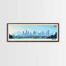 Nonthaburi, Thailand Panoramic Travel Poster Canvas Print, Nonthaburi, Thailand Painting, Thailand Art, Nonthaburi Travel Art, Guest Room Painting