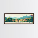Sincelejo, Colombia Panoramic Travel Poster Canvas Print, Sincelejo, Colombia Painting, Colombia Art, Sincelejo Travel Art, Living Room Painting