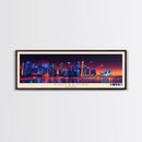 Singapore, Singapore Travel Poster Panoramic Canvas Print, Singapore, Singapore Painting, Singapore Art, Singapore Travel Art, Guest Room Painting