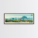 Sorocaba, Brazil Panoramic Travel Poster Canvas Print, Sorocaba, Brazil Painting, Brazil Art, Sorocaba Travel Art, Guest Room Painting