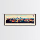 St Albans, England Travel Poster Panoramic Canvas Print, St Albans, England Painting, England Art, St Albans Travel Art, Guest Room Painting