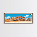 Tiaret, Algeria Panoramic Travel Poster Canvas Print, Tiaret, Algeria Painting, Algeria Art, Tiaret Panoramic Travel Art, Travel Painting