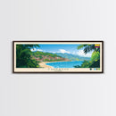 Tumaco, Colombia Panoramic Travel Poster Canvas Print, Tumaco, Colombia Painting, Colombia Art, Tumaco Panoramic Travel Art, Travel Painting