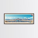 Ulaanbaatar, Mongolia Panoramic Travel Poster Canvas Print, Ulaanbaatar, Mongolia Painting, Mongolia Art, Ulaanbaatar Travel Art, Living Room Painting