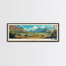 Victoria, Canada Travel Poster Panoramic Canvas Print, Victoria, Canada Painting, Canada Art, Victoria Travel Art, Guest Room Painting