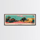 Boksburg, South Africa Panoramic Canvas Print, Boksburg, South Africa Painting, South Africa Art, Boksburg Travel Poster, Travel Art, Housewarming Gift