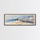 Bray, Ireland Panoramic Canvas Print, Bray, Ireland Painting, Ireland Art, Bray Travel Poster, Travel Art, Guest Room Painting