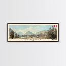 Cajamarca, Peru Panoramic Canvas Print, Cajamarca, Peru Painting, Peru Art, Cajamarca Travel Poster, Travel Art, Guest Room Painting