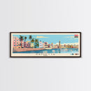Damietta, Egypt Panoramic Canvas Print, Damietta, Egypt Painting, Egypt Art, Damietta Travel Poster, Travel Art, Guest Room Painting