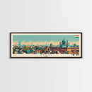 Delhi, India Panoramic Canvas Print, Delhi, India Painting, India Art, Delhi Travel Poster, Travel Art, Guest Room Painting