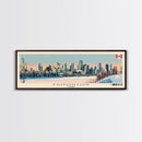 Edmonton, Canada Panoramic Canvas Print, Edmonton, Canada Painting, Canada Art, Edmonton Travel Poster, Travel Art, Living Room Painting