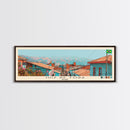 Juiz de Fora, Brazil Panoramic Canvas Print, Juiz de Fora, Brazil Painting, Brazil Art, Juiz de Fora Travel Poster, Travel Art, Housewarming Gift