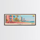 Manta, Ecuador Panoramic Canvas Print, Manta, Ecuador Painting, Ecuador Art, Manta Travel Poster, Travel Art, Guest Room Painting