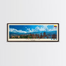 Medellin, Colombia Panoramic Canvas Print, Medellin, Colombia Painting, Colombia Art, Medellin Travel Poster, Travel Art, Vacation Gift