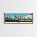Melbourne, Australia Panoramic Canvas Print, Melbourne, Australia Painting, Australia Art, Melbourne Travel Poster, Travel Art, Guest Room Painting