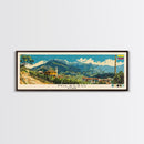 Milagro, Ecuador Panoramic Canvas Print, Milagro, Ecuador Painting, Ecuador Art, Milagro Travel Poster, Travel Art, Vacation Gift