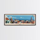 Morelia, Mexico Panoramic Canvas Print, Morelia, Mexico Painting, Mexico Art, Morelia Travel Poster, Travel Art, Vacation Gift