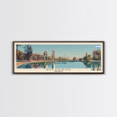 Rosario, Argentina Panoramic Canvas Print, Rosario, Argentina Painting, Argentina Art, Rosario Travel Poster, Travel Art, Guest Room Painting