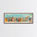 Sao Paulo, Brazil Panoramic Canvas Print, Sao Paulo, Brazil Painting, Brazil Art, Sao Paulo Travel Poster, Travel Art, Vacation Gift