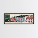St Davids, Wales Panoramic Canvas Print, St Davids, Wales Painting, Wales Art, St Davids Travel Poster, Travel Art, Living Room Painting