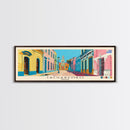 Tacuarembo, Uruguay Panoramic Canvas Print, Tacuarembo, Uruguay Painting, Uruguay Art, Tacuarembo Travel Poster, Travel Art, Vacation Gift