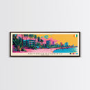 Yamoussoukro, Ivory Coast Panoramic Canvas Print, Yamoussoukro, Ivory Coast Painting, Ivory Coast Art, Yamoussoukro Travel Poster, Travel Art, Housewarming Gift