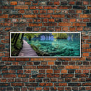 Panoramic Print of Plitvice Lakes Park Croatia Extra Large Wall Art, Panoramic Wall Art, Panoramic Landscape Print, Landscape Photography