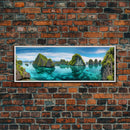 Panoramic Print of Raja Ampat Islands Indonesia Extra Large Wall Art, Panoramic Wall Art, Panoramic Landscape Print, Landscape Photography