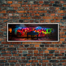 Limited Edition Graffiti Covered Piano Street Art Framed Canvas Print, Premium Graffiti Street Art Wall Decor, Extra Large Wall Art