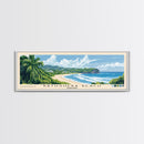 Bathsheba Beach, Barbados Panoramic Print, Vacation Gift, Barbados Wall Art, Beach Painting, Beach Decor, Beach Or Lakehouse Art