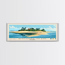 Benguerra Island, Mozambique Panoramic Print, Vacation Gift, Mozambique Wall Art, Beach Painting, Beach Decor, Large Wall Art, Wood Frame Art