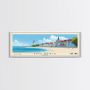 Binz Beach, Germany Panoramic Print, Vacation Gift, Germany Wall Art, Beach Painting, Beach Decor, Large Wall Art, Wood Frame Art