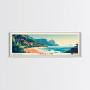 Caraíva, Brazil Panoramic Print, Vacation Gift, Brazil Wall Art, Beach Painting, Beach Decor, Large Wall Art, Wood Frame Art