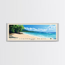 Champagne Beach, Vanuatu Panoramic Beach Print, Vacation Gift, Vanuatu Wall Art, Framed Canvas Print, Framed Beach Painting